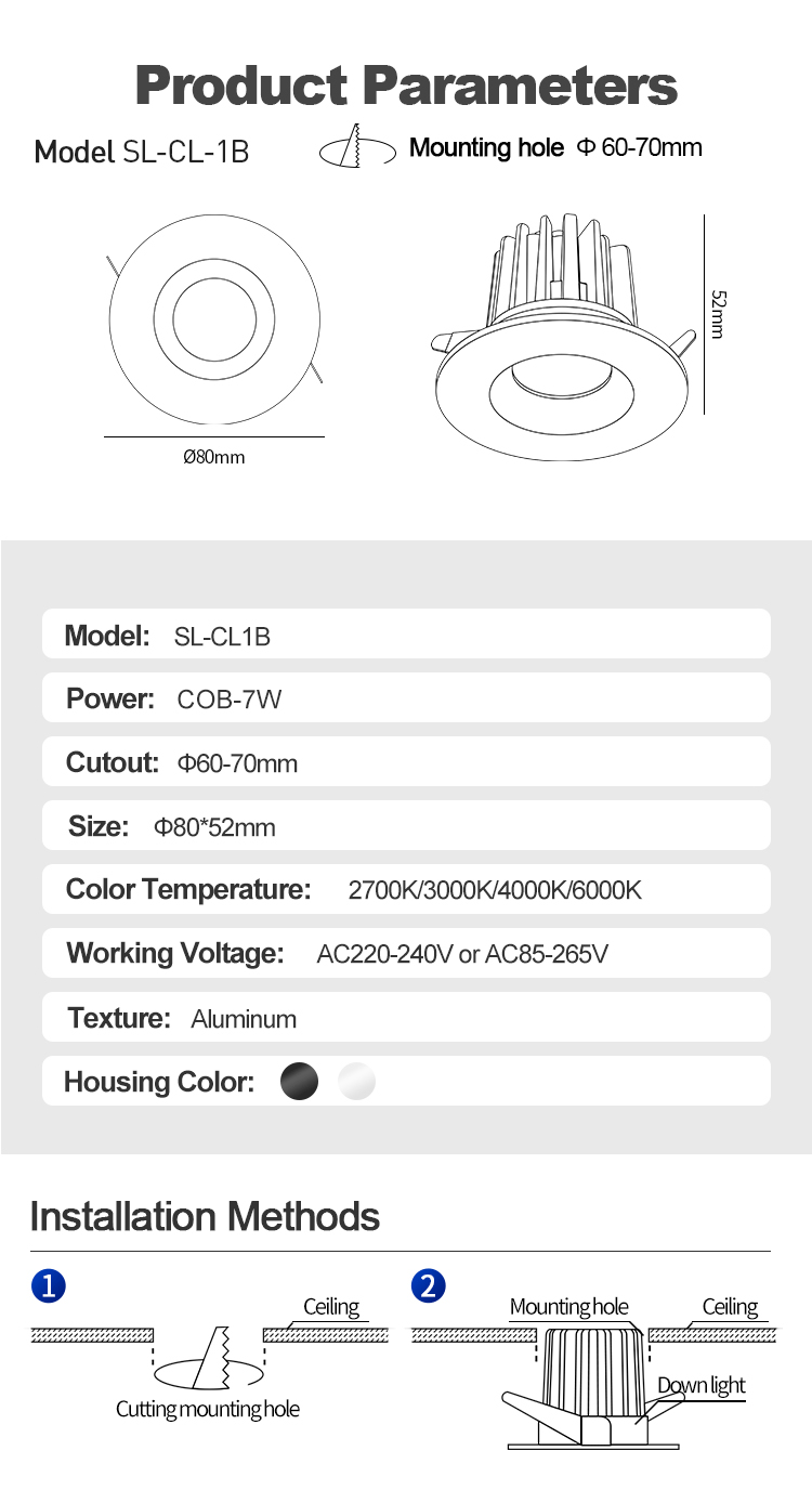 Round Led Downlight