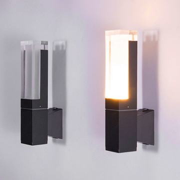 3000K 7W LED Wall Lamp - Acrylic Exterior Hotel Villa Outdoor Light