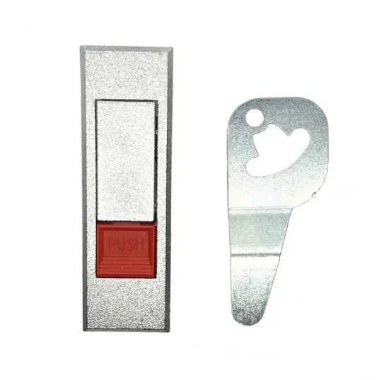 Red Push Button Cabinet Panel Lock