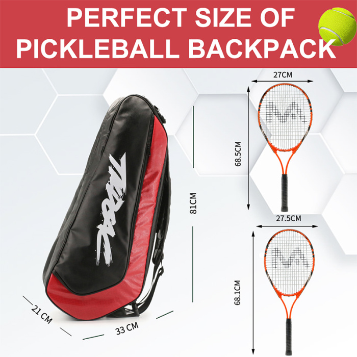 Bolsa esportiva de grande capacidade Bolsa de tênis ao ar livre