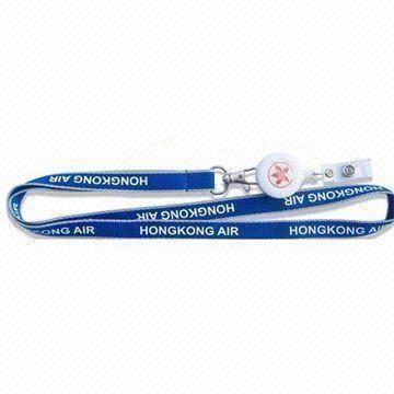 Show Lanyard with Transfer Printing Logo, Made of Polyester Material