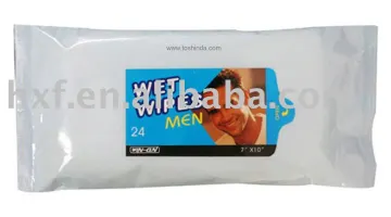 refreshing wet wipe