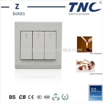 Hot Selling Fire Resistant 4 Gang Multi Way Wall Switch