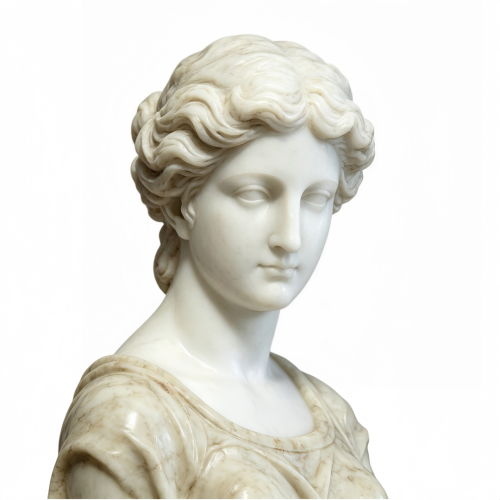 Elegant Marble Lady Floor Lamps Pomona Goddess