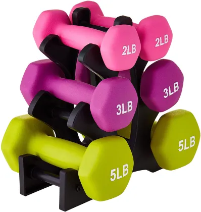 2021 hot selling Cast iron Neoprene coated dumbbell used for indoor or outdoor gym