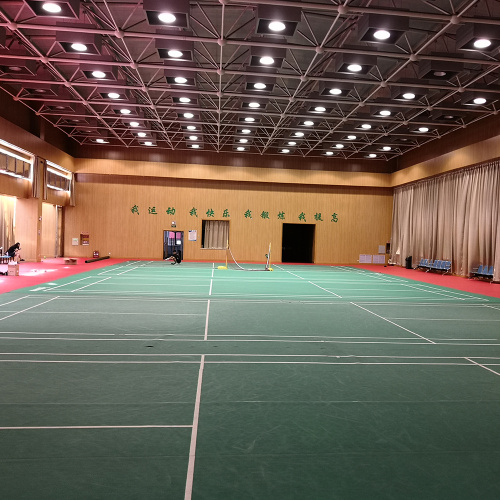 PVC-sportvloeren van goede kwaliteit voor badmintonveld