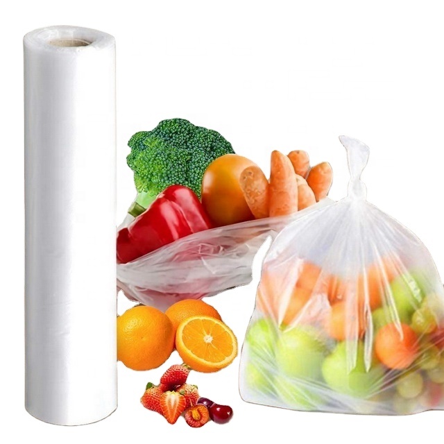 Plastic Packaging Peoduce Bag Roll for Vegetables Fruit and Food