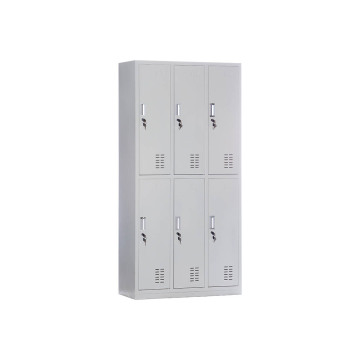 12 &quot;Geniş Metal Spor Locker 6 Kapı