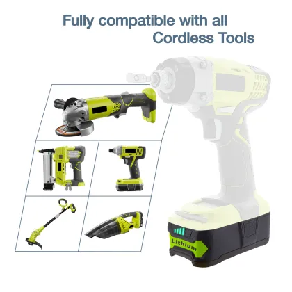 18V Li-ion Replacement Batteries 5000mAh for Ryobi Cordless Drills