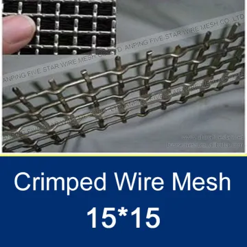 3.0MM*15MMx15MM Galvanized Crimped Iron Wire Mesh