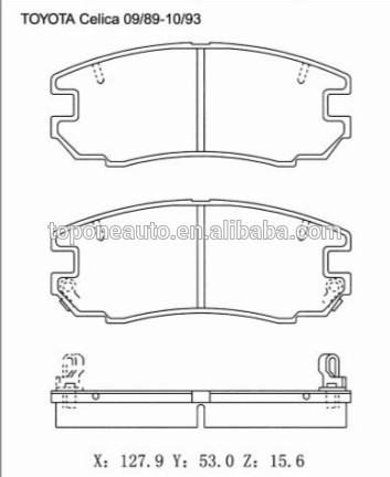 A268K D437 D2072 Brake Pad GDB868 0449120680 For TOYOTA CELICA Convertible Brake Pad