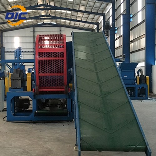 Industrial Tire Shredder Automatic Waste Tyre Recycling Shredder Equipment Factory