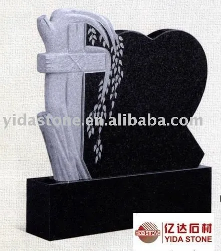 Black granite monument