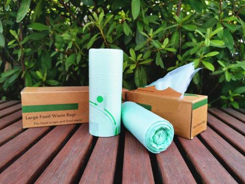 Özel Baskı Renkli Biyobozunur Kompostlanabilir Çöp Torbası