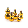 Golden Electroplasting 20 ml Gourd Shape Glass Spray Flools