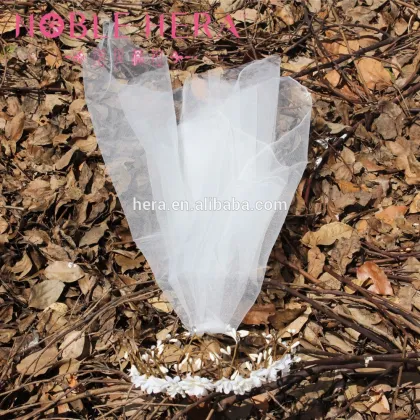 Romantic Wedding Elegant Fascinator Bridal Veil Headwear Boho Wreath