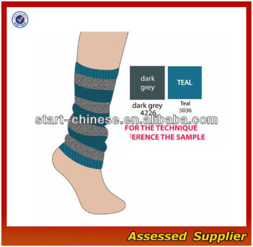 Fashion Boot Leg Warmer /high bulk leg warmer socks/Stripe leg warmer