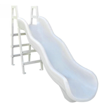 Large Plastic Castle Pool with Ocean Balls, Wave Slide, and Anti-Slip Staircase for Kids