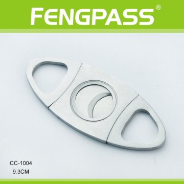 CC-1004 9.3cm Oval-Shaped Full Metal Cigar Cutter