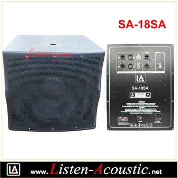 18" Active Bass Subwoofer Speaker Box SA-18SA