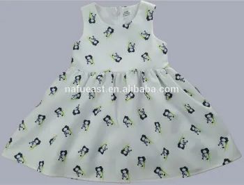 2015-2016 hot sale customized overall print girl dress