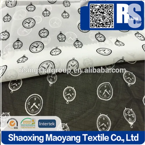 WOVEN POLY CHIFFON WITH PRINTED