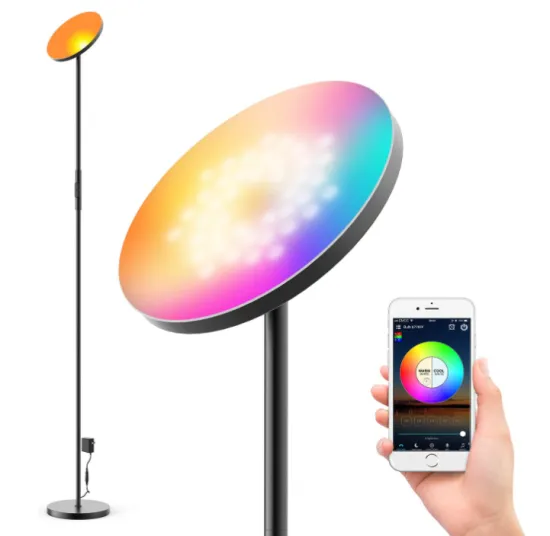 bedroom decoration corner wifi smart led Floor lamp
