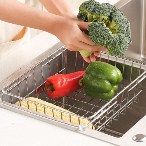 Stainless Dish Drainer Expandable Dish Drying Rack Over The Sink Factory