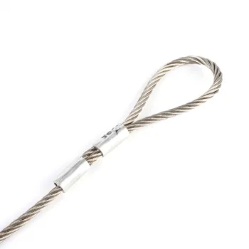 Stainless steel fork cable clamp with lock