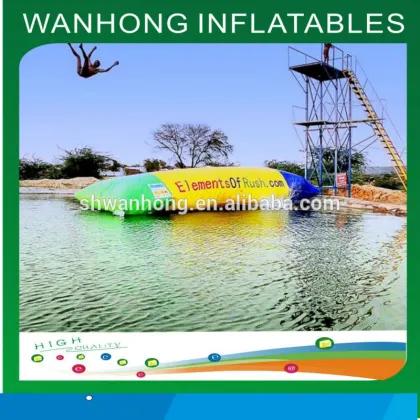 Crazy summer water game inflatable water blob jump for sale