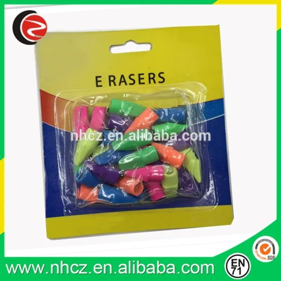 Colorful Bullet Shaped Rubber Eraser