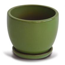 Custom Glazed Ceramic Flower Pots With Saucer