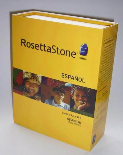 The Rosetta Stone Spanish Latin America Level 1-5 Original Package Audio Companion