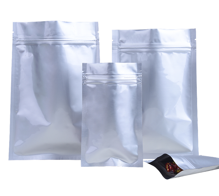 Resealable Aluminum Foil Ziplock Packaging Bags