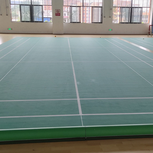 Groene synthetische badminton shuttle Court-vloermat