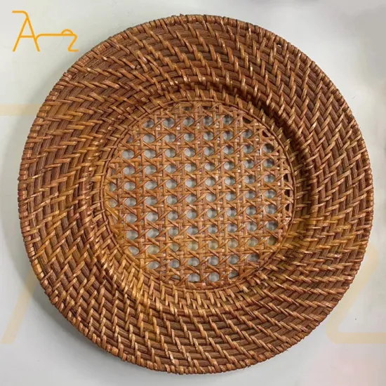 Wholesale Natural Rattan Dining Mat and Table Decoration Insulation Pad for Weddings