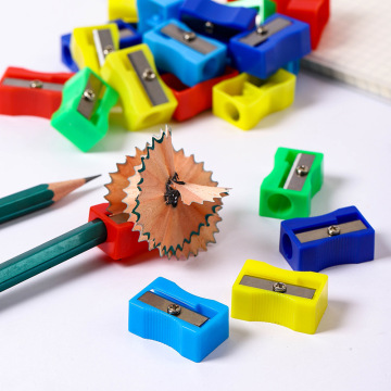 Rautan pensil manual plastik mini untuk anak -anak sekolah