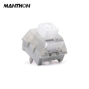 Kailh White Owl 70gスイッチ-MXステム5pinホワイトグレーライトガイド投稿