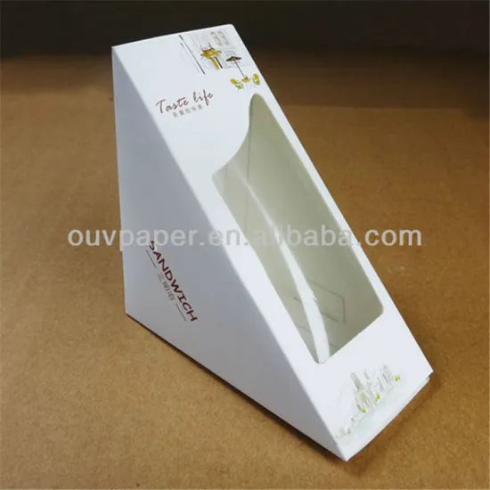 Custom logo printed sandwich packaging paper box