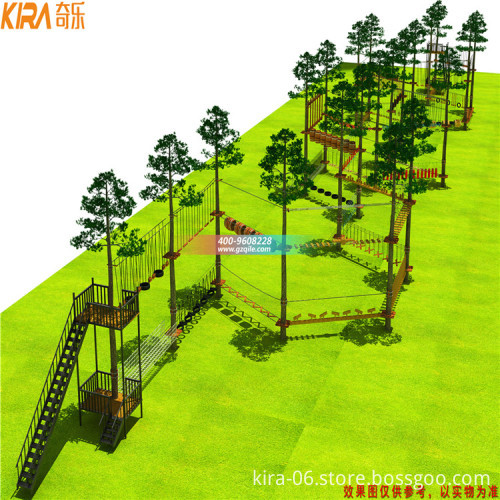 Outdoor Obstacle Adventure: Climbing Frame and High Rope Course for Sale