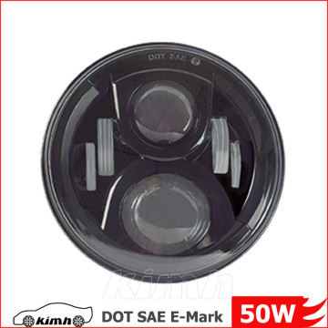 7inch Round Led Headlight 12V Motorcycle LED Headlight Headlamp for jeep wrangler