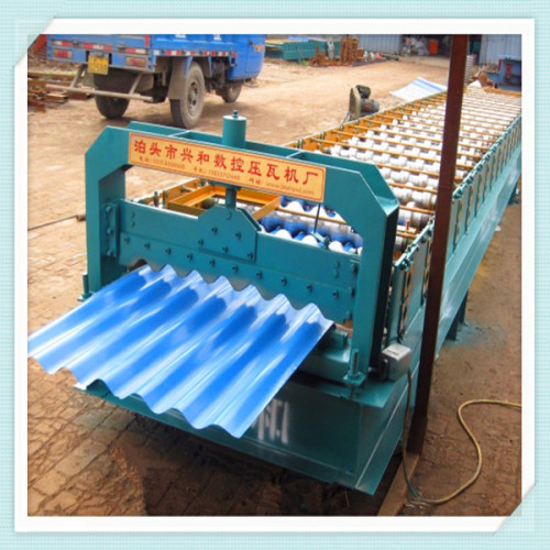 780 Corrugated Iron Roofing Sheet Double Cylinder Roll Forming Making Machine Export To Pakistan