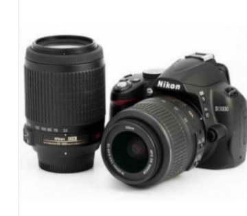 Nikon D3000 Digital SLR Camera with Nikon AF-S DX 18-55mm lens