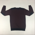 Men's Round Neck Dark Red Sweater