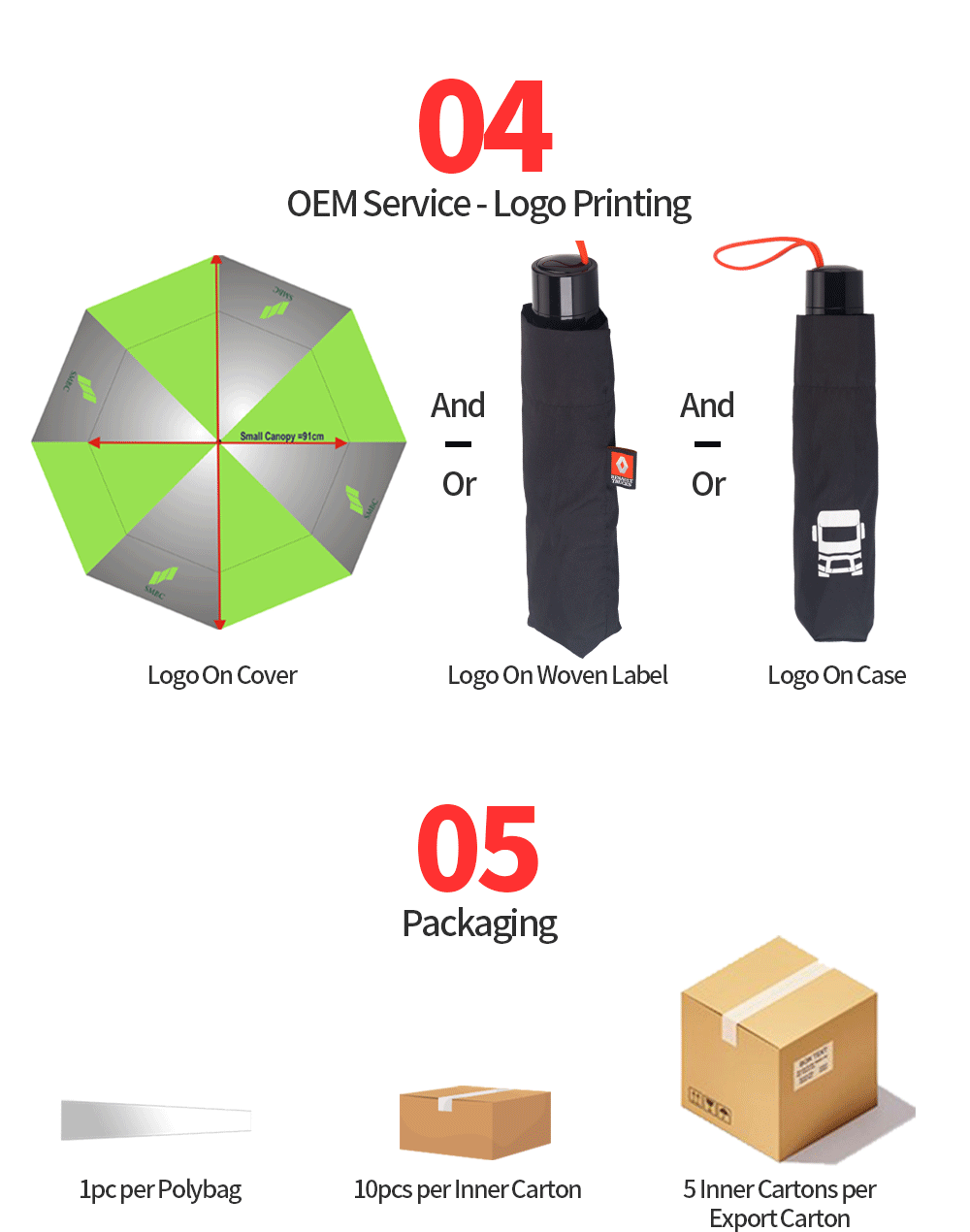 executive folding umbrella