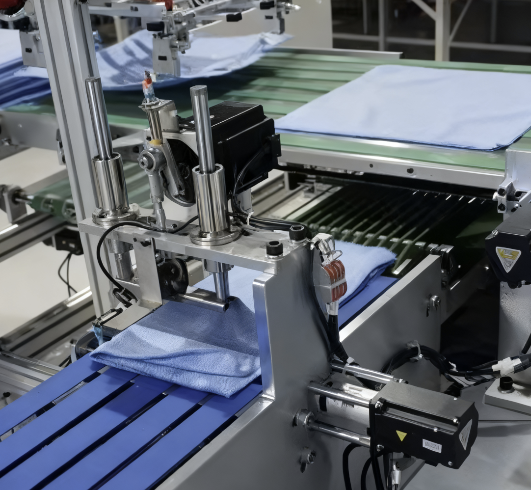 Efficient towel folding system