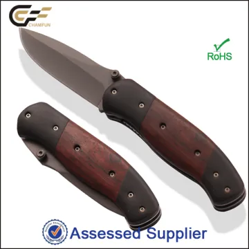 Wooden Handle Folding Pocket Knife/ Traditional Knife for Sale