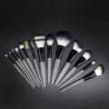 13 PCs Animaldruckgriff Make -up -Bürstenset