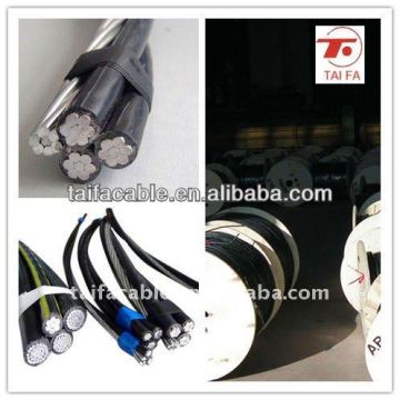 Duplex/Triplex/Quadruplex AAAC/ACSR/AAC/XLPE aerial bunched cable 1x16+1x16mm ABC CABLE for yemen market all over the world