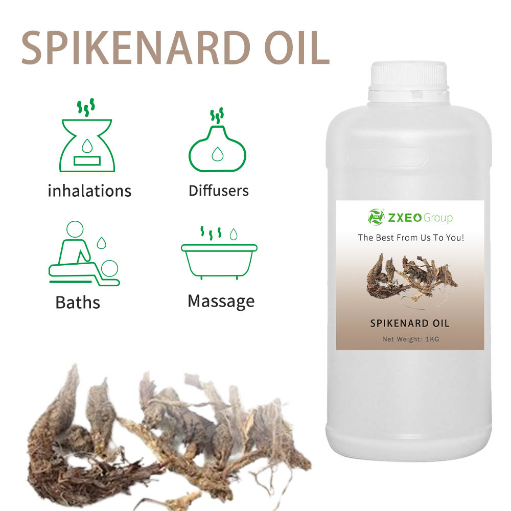 100% Pure &amp; Natural Steam destilado Spikenard Oil para a saúde
